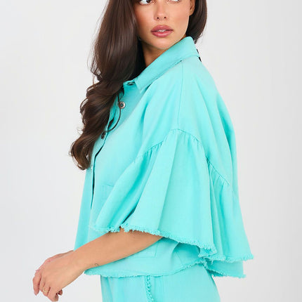  Denim jacket model 223630 Rue Paris 