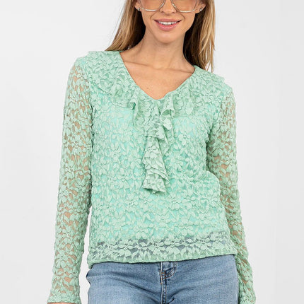  Lace blouse model 223839 Rue Paris 