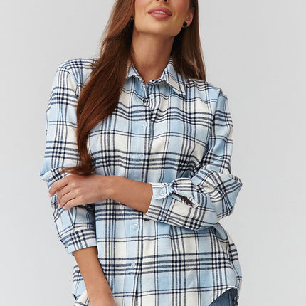  Long sleeve shirt model 224089 Makadamia 