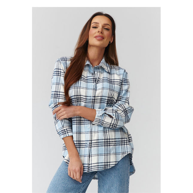  Long sleeve shirt model 224089 Makadamia 
