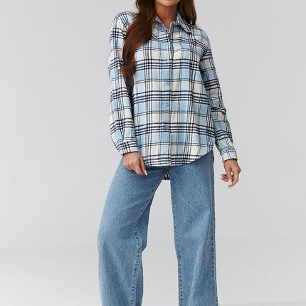  Long sleeve shirt model 224089 Makadamia 