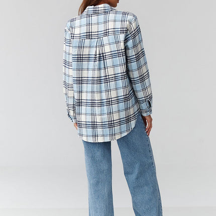  Long sleeve shirt model 224089 Makadamia 