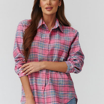  Long sleeve shirt model 224091 Makadamia 