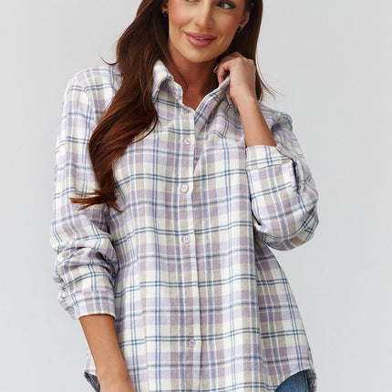  Long sleeve shirt model 224092 Makadamia 