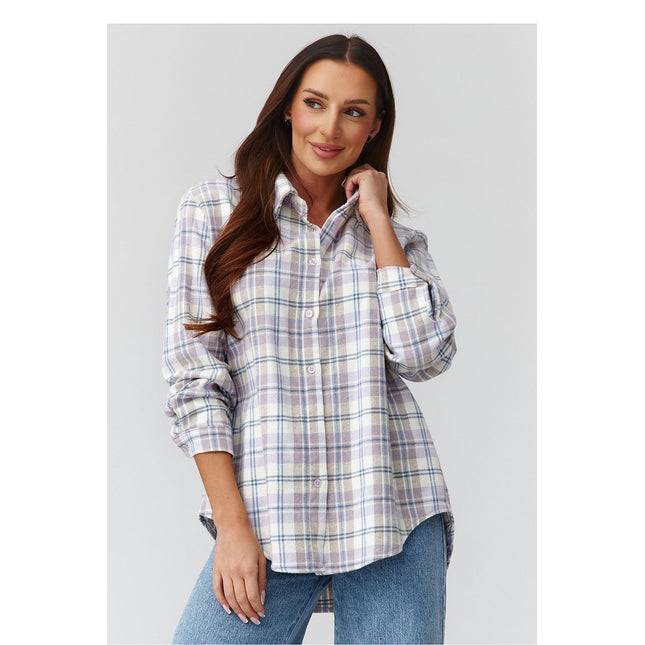  Long sleeve shirt model 224092 Makadamia 