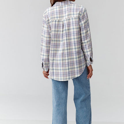  Long sleeve shirt model 224092 Makadamia 