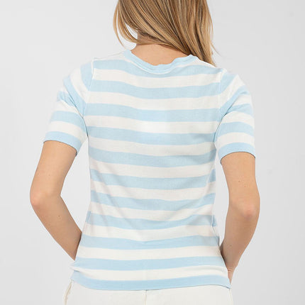  Short sleeve sweater model 224320 Factory Price 