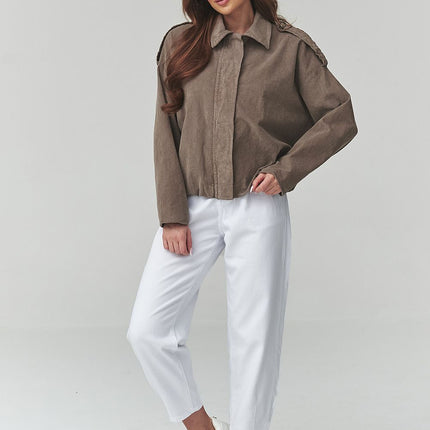  Corduroy jacket model 225690 Makadamia 
