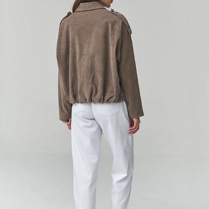  Corduroy jacket model 225690 Makadamia 