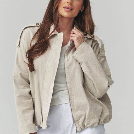  Corduroy jacket model 225692 Makadamia 