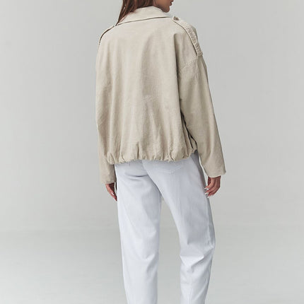  Corduroy jacket model 225692 Makadamia 