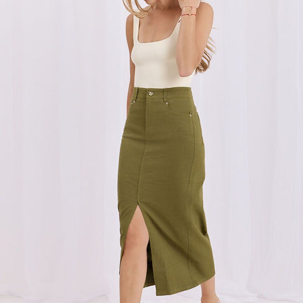  denim skirt model 228029 Factory Price 