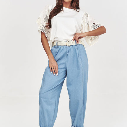  Women trousers model 228293 Makadamia 