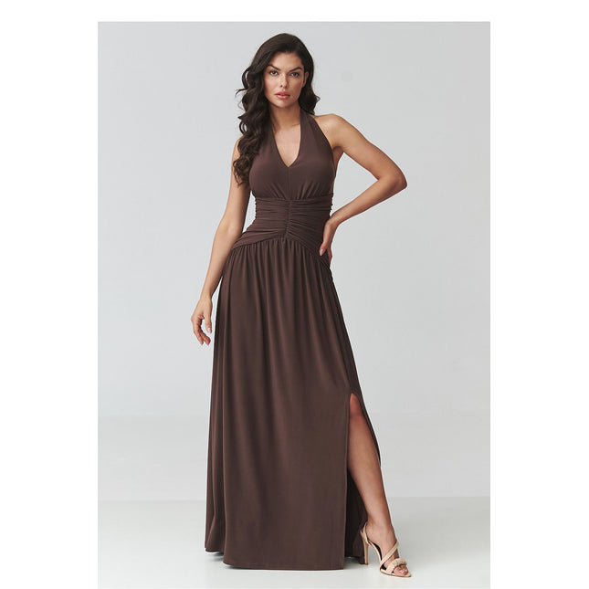  Long dress model 228322 Makadamia 