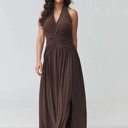  Long dress model 228322 Makadamia 
