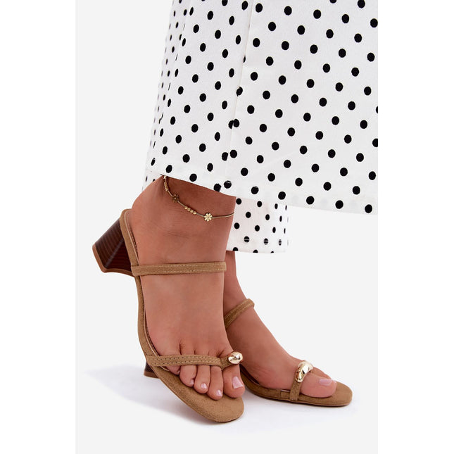  Heeled sandals model 228795 Step in style 