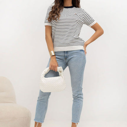  Short sleeve sweater model 230140 Italy Moda 