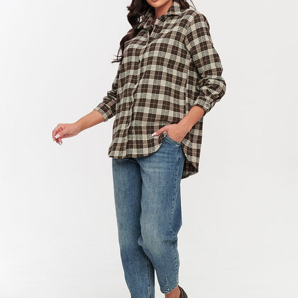  Long sleeve shirt model 231012 Makadamia 