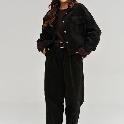  Corduroy jacket model 232014 Makadamia 