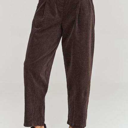 corduroy trousers model 232016 Makadamia 