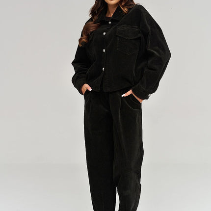  corduroy trousers model 232017 Makadamia 