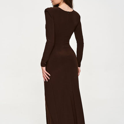  Long dress model 232509 Makadamia 
