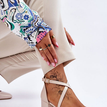 Block heel pumps Step in style