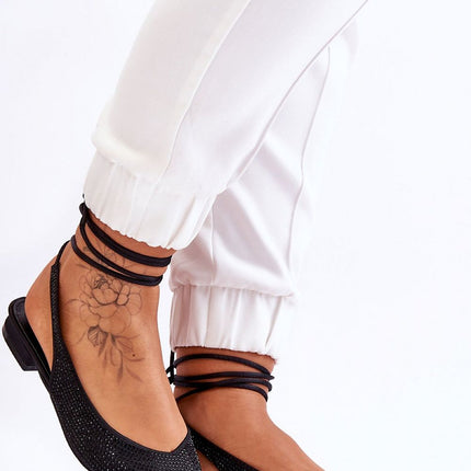 Strappy ballet flats Step in style