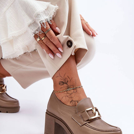 Heeled low shoes Step in style