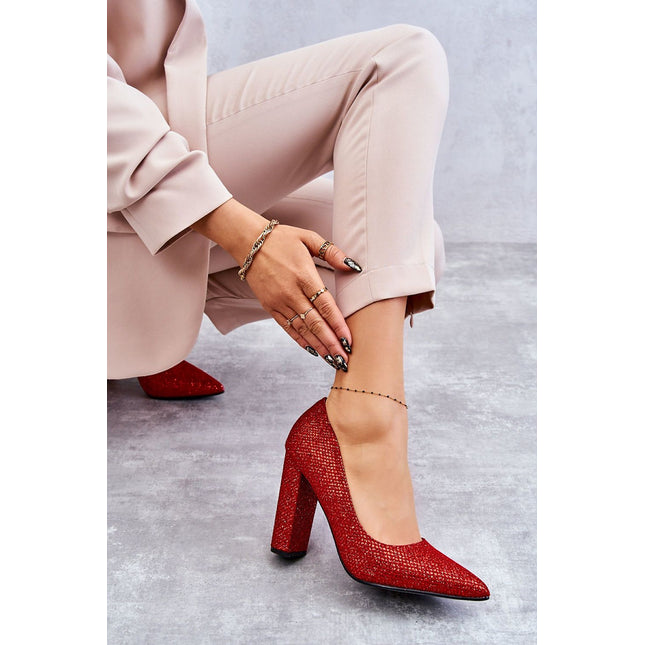 Block heel pumps Step in style